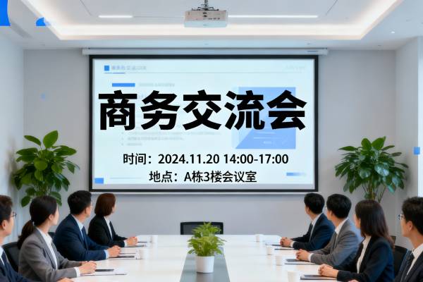 商务交流会冷餐会